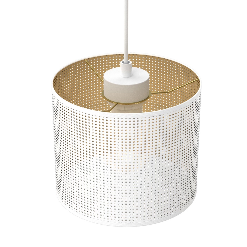 Κρεμαστό φωτιστικό οροφής ράγα LOFT SHADE 3xE27/60W/230V λευκό/χρυσό