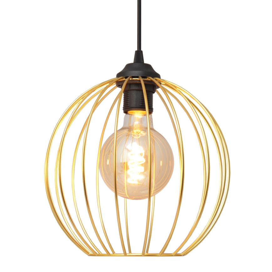 Κρεμαστό φωτιστικό οροφής ράγα MERCURE 2xE27/15W/230V χρυσαφί/μαύρο
