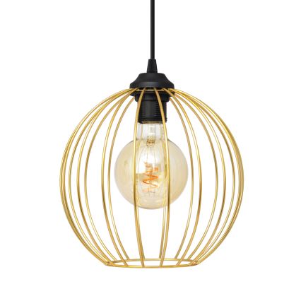 Κρεμαστό φωτιστικό οροφής ράγα MERCURE 2xE27/15W/230V χρυσαφί/μαύρο