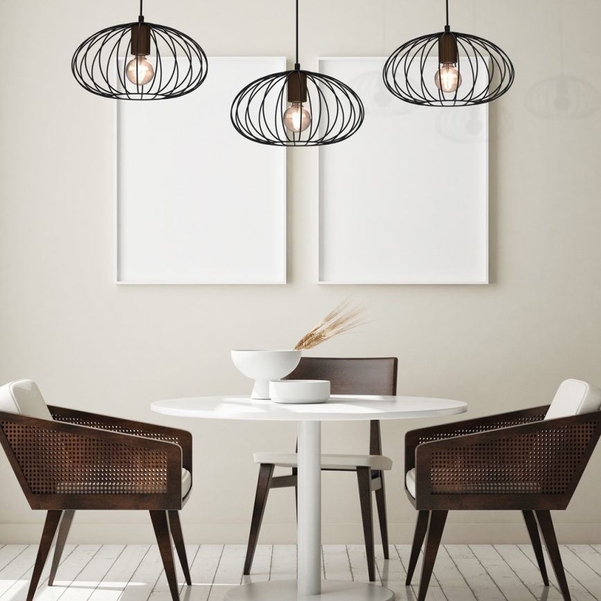 Κρεμαστό φωτιστικό οροφής ράγα MERIDIANO 3xE27/60W/230V