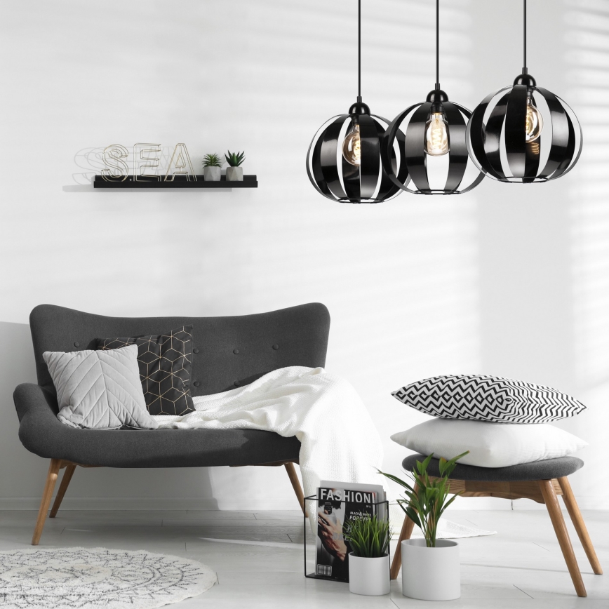 Κρεμαστό φωτιστικό οροφής ράγα MINDY 3xE27/15W/230V