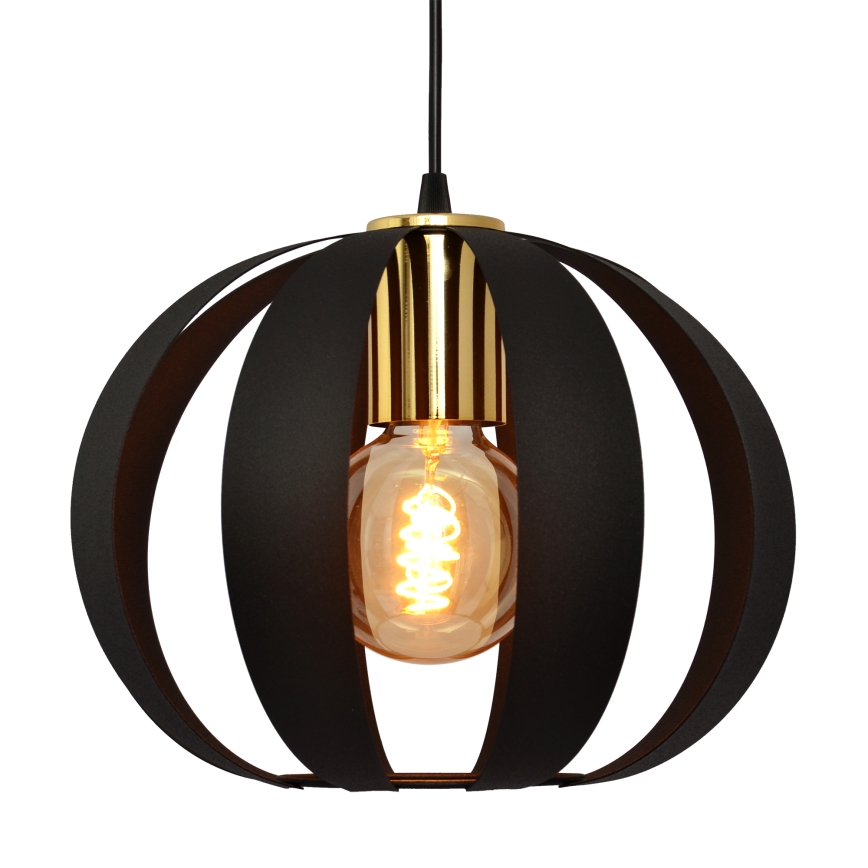 Κρεμαστό φωτιστικό οροφής ράγα NEWTON 3xE27/15W/230V μαύρο/χρυσό