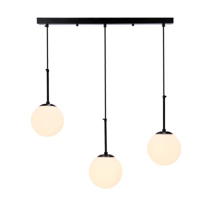 Κρεμαστό φωτιστικό οροφής ράγα POMPEI 3xE27/40W/230V μαύρο