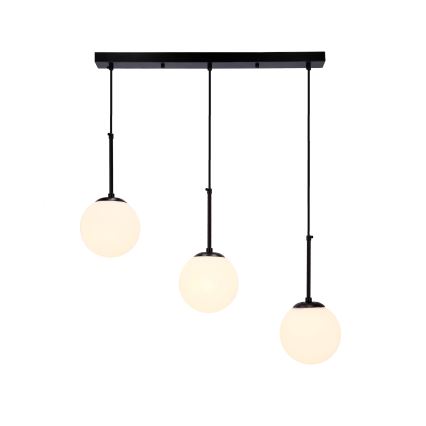 Κρεμαστό φωτιστικό οροφής ράγα POMPEI 3xE27/40W/230V μαύρο