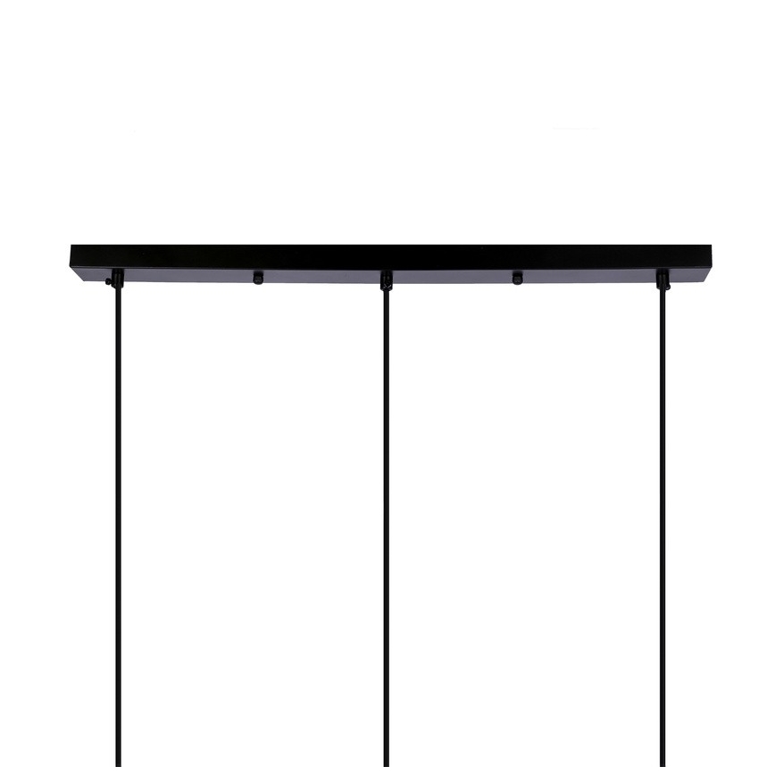 Κρεμαστό φωτιστικό οροφής ράγα POMPEI 3xE27/40W/230V μαύρο