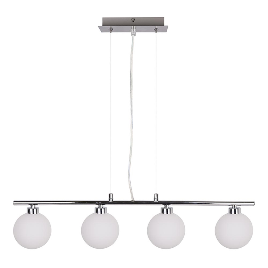 Κρεμαστό φωτιστικό οροφής ράγα RAISA 4xG9/40W/230V γυαλιστερό χρώμιο