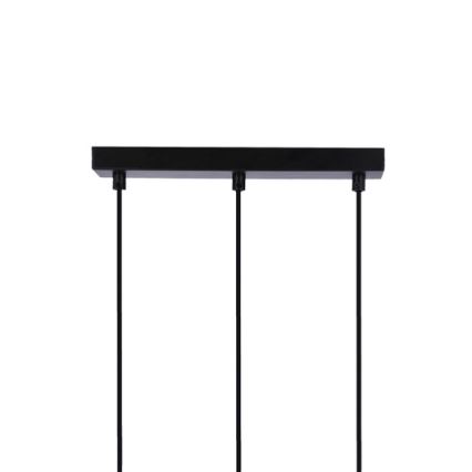 Κρεμαστό φωτιστικό οροφής ράγα RENO 3xE27/40W/230V μαύρο/καφέ