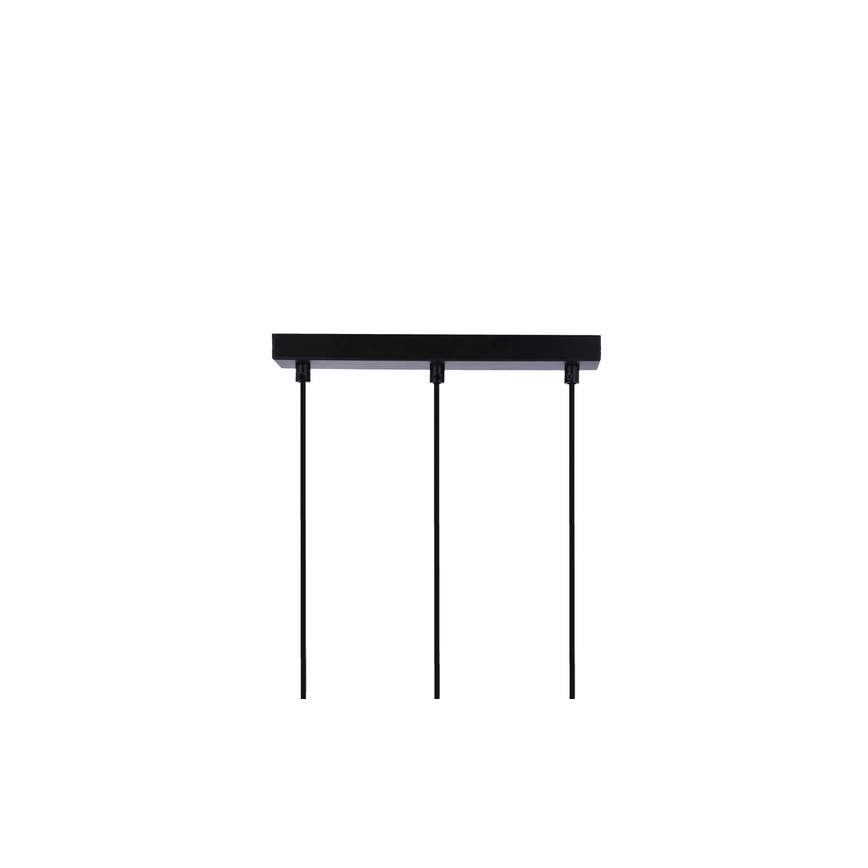 Κρεμαστό φωτιστικό οροφής ράγα RENO 3xE27/40W/230V μαύρο/καφέ