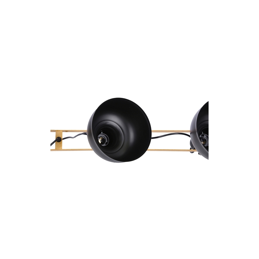 Κρεμαστό φωτιστικό οροφής ράγα RENO 3xE27/40W/230V μαύρο/καφέ
