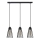 Κρεμαστό φωτιστικό οροφής ράγα TORRI 3xE27/15W/230V μαύρο