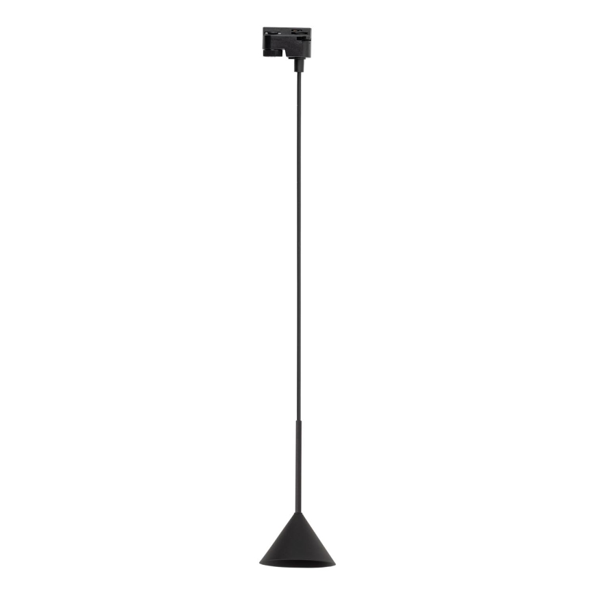 Κρεμαστό φωτιστικό οροφής ράγας CONO MINI 1xGU10/10W/230V μαύρο