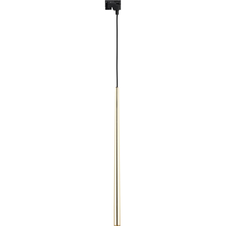 Κρεμαστό φωτιστικό οροφής ράγας PIANO 1xG9/8W/230V χρυσό/μαύρο