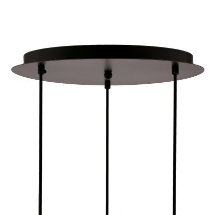 Κρεμαστό φωτιστικό οροφής τρίφωτο SPIEGA 3xE27/60W/230V χρυσό/μαύρο