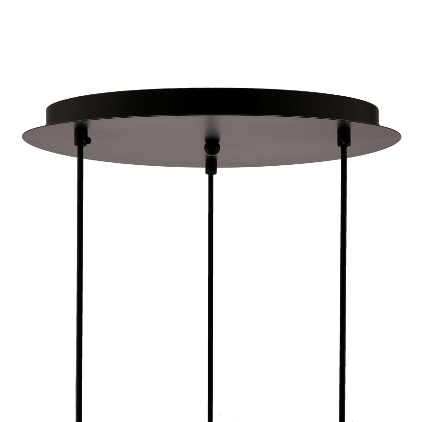 Κρεμαστό φωτιστικό οροφής τρίφωτο SPIEGA 3xE27/60W/230V χρυσό/μαύρο