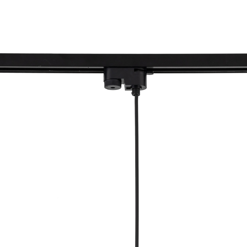 Κρεμαστό φωτιστικό οροφής για 1-phase ράγας TRACER 1xE27/15W/230V διάμετρος 38 cm μαύρο/καφέ