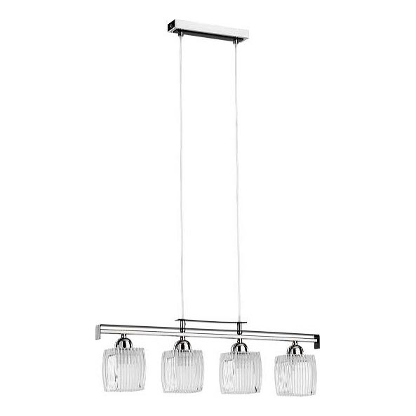 Κρεμαστό φωτιστικό σε καλώδιο ALMA 4xE14/10W/230V, γυαλιστερό χρώμιο