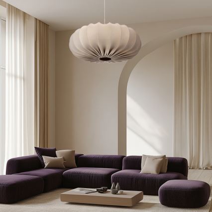 Κρεμαστό φωτιστικό σε καλώδιο CAFEE 1xE27/40W/230V, διάμ. 66 cm, μπεζ