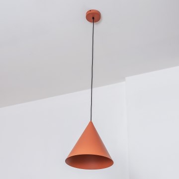 Κρεμαστό φωτιστικό σε καλώδιο ETNA II 1xE27/15W/230V Ø 18,5 εκ. πορτοκαλί