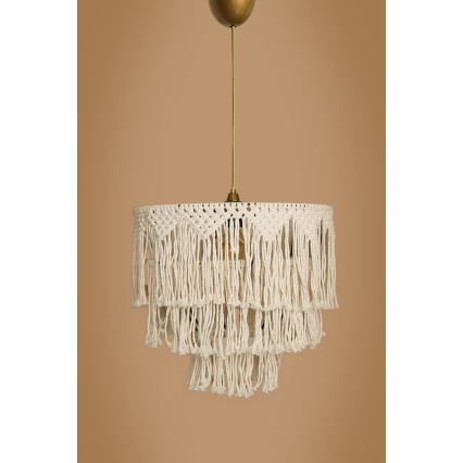Κρεμαστό φωτιστικό σε καλώδιο RIMINI 1xE27/40W/230V, κρεμ