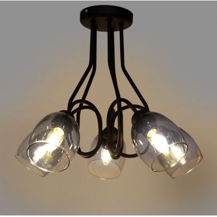 Κρεμαστός πολυέλαιος MARIETTA 5xE27/15W/230V