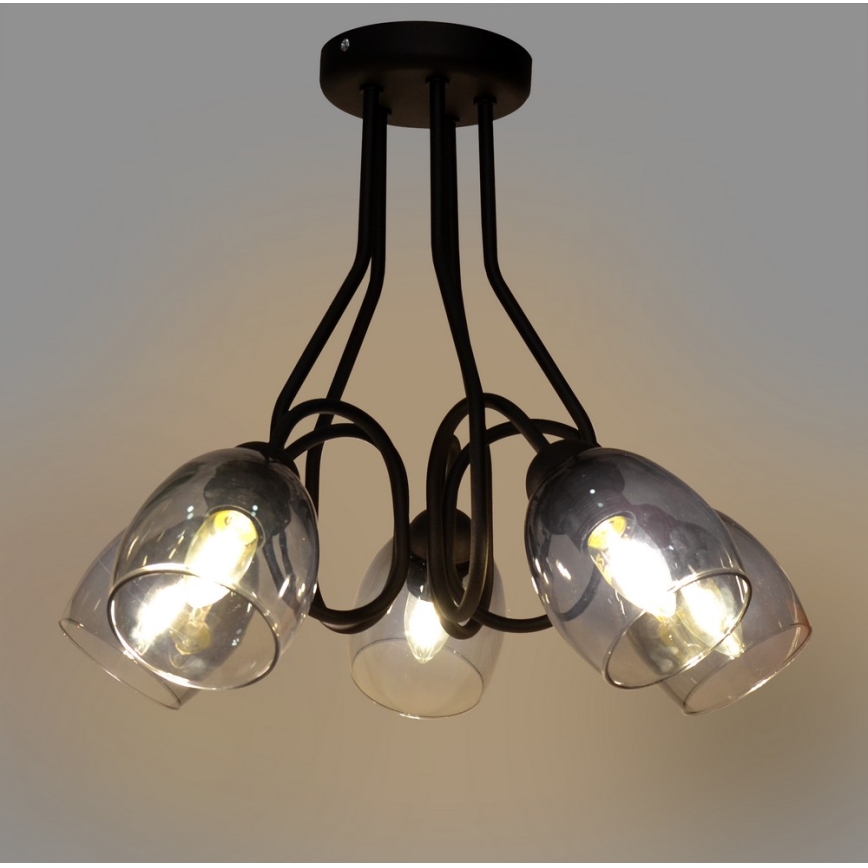 Κρεμαστός πολυέλαιος MARIETTA 5xE27/15W/230V