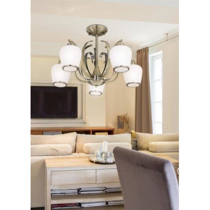 Κρεμαστός πολυέλαιος OPERA 5xE27/60W/230V