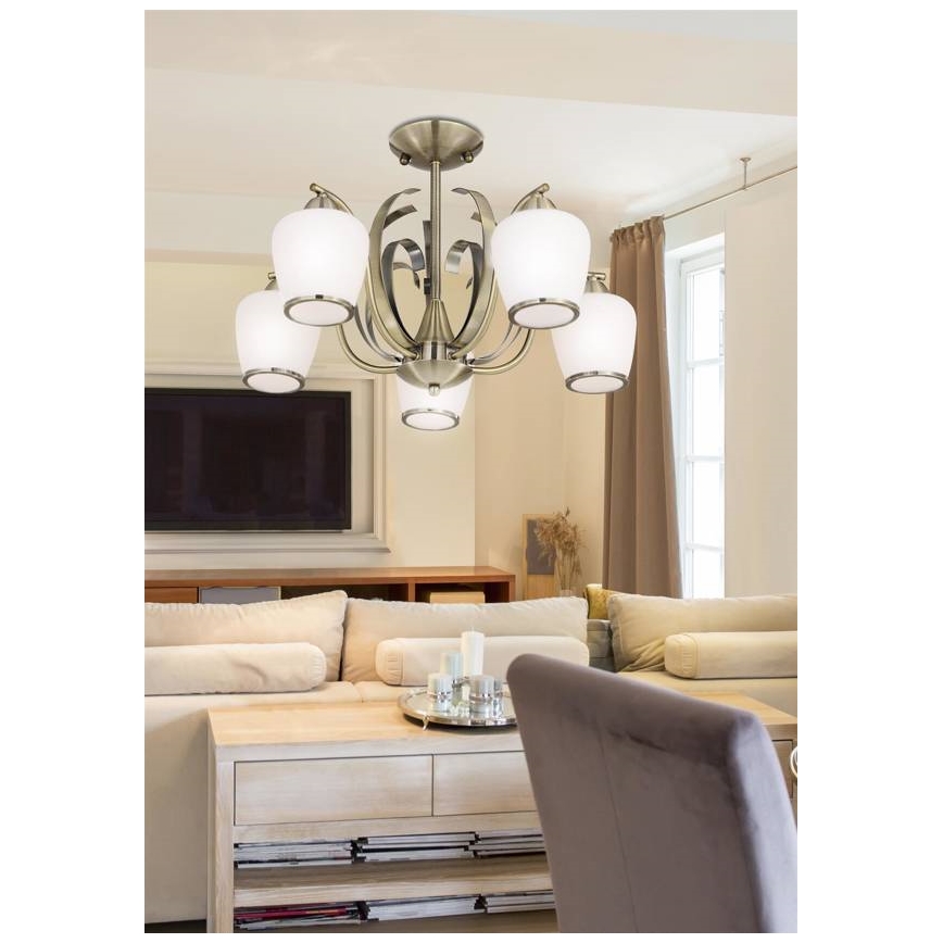 Κρεμαστός πολυέλαιος OPERA 5xE27/60W/230V