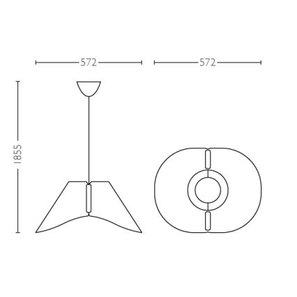 Κρεμαστός φωτισμός οροφής E27/60W/230V