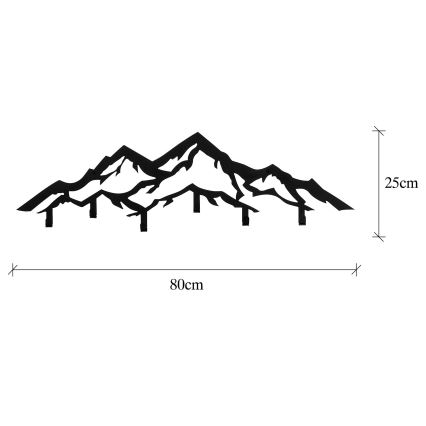 Κρεμάστρα τοίχου 25x80 cm βουνά