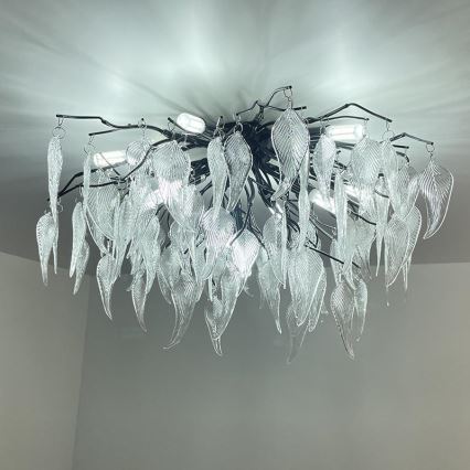 Κρυστάλλινη πλαφονιέρα οροφής 10xG9/40W/230V μαύρο
