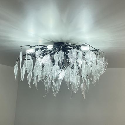 Κρυστάλλινη πλαφονιέρα οροφής 10xG9/40W/230V μαύρο