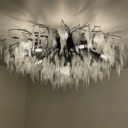Κρυστάλλινη πλαφονιέρα οροφής 12xG9/40W/230V μαύρο