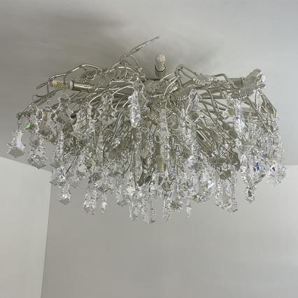 Κρυστάλλινη πλαφονιέρα οροφής 12xG9/40W/230V γυαλιστερό χρώμιο