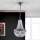 Κρυστάλλινο πολύφωτο με αλυσίδα ARILA 1xE27/60W/230V διάμετρος 25,5 cm καφέ/πατίνα