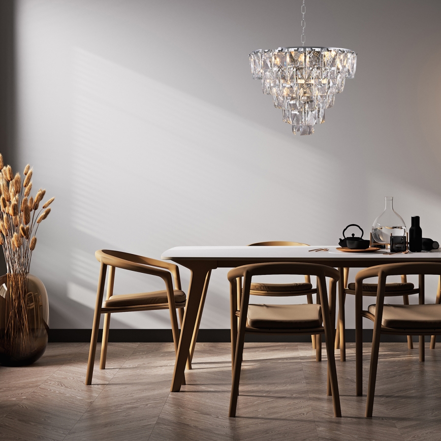 Κρυστάλλινο πολύφωτο με αλυσίδα CHELSEA 6xE14/40W/230V