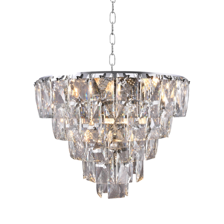 Κρυστάλλινο πολύφωτο με αλυσίδα CHELSEA 6xE14/40W/230V