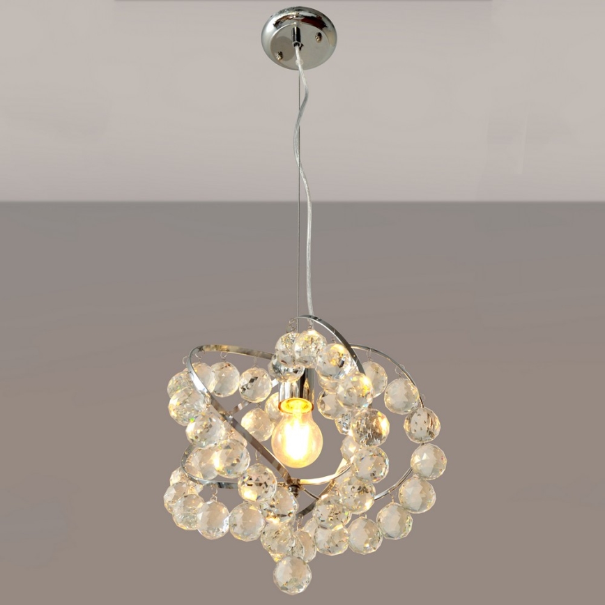 Κρυστάλλινο πολύφωτο με σχοινί VIOLETA 1xE27/15W/230V