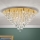 Κρυστάλλινο φωτιστικό οροφής CELESTE 12xG9/40W/230V διάμετρος 75 cm χρυσό