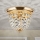 Κρυστάλλινο φωτιστικό οροφής PLAFOND 1xE27/40W/230V διάμετρος 26 cm χρυσό