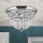 Κρυστάλλινο φωτιστικό οροφής PLAFOND 3xE27/40W/230V διάμετρος 35 cm γυαλιστερό χρώμιο
