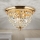 Κρυστάλλινο φωτιστικό οροφής PLAFOND 3xE27/40W/230V διάμετρος 35 cm χρυσό