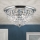 Κρυστάλλινο φωτιστικό οροφής PLAFOND 6xE27/40W/230V διάμετρος 47 cm γυαλιστερό χρώμιο
