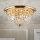 Κρυστάλλινο φωτιστικό οροφής PLAFOND 6xE27/40W/230V διάμετρος 47 cm χρυσό