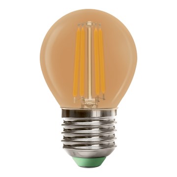 Λαμπτήρας LED CLASIC AMBER G45 E27/4W/230V 2200K -  Brilagi