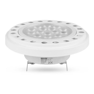 Λαμπτήρας LED ECOLINE AR111 G53/12W/12V 3000K 30° λευκό - Brilagi