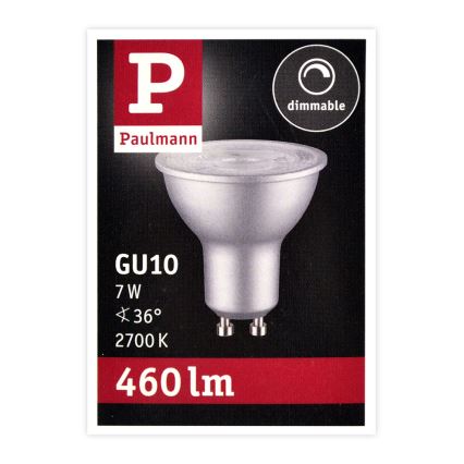 Λάμπα Dimmer LED GU10/7W/230V 2700K - Paulmann 28753