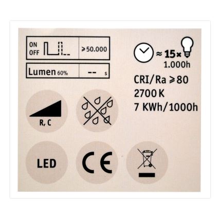 Λάμπα Dimmer LED GU10/7W/230V 2700K - Paulmann 28753