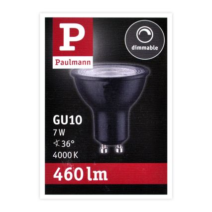 Λάμπα Dimmer LED GU10/7W/230V 4000K - Paulmann 28754