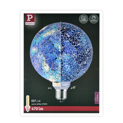 Λάμπα Dimmer LED MOSAIC G125 E27/5W/230V 2700K - Paulmann 28750