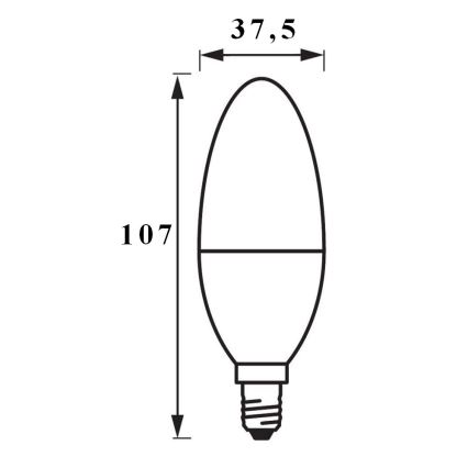 Λάμπα Dimmer LED SMART+ E14/5W/230V 2700K Wi-Fi - Ledvance